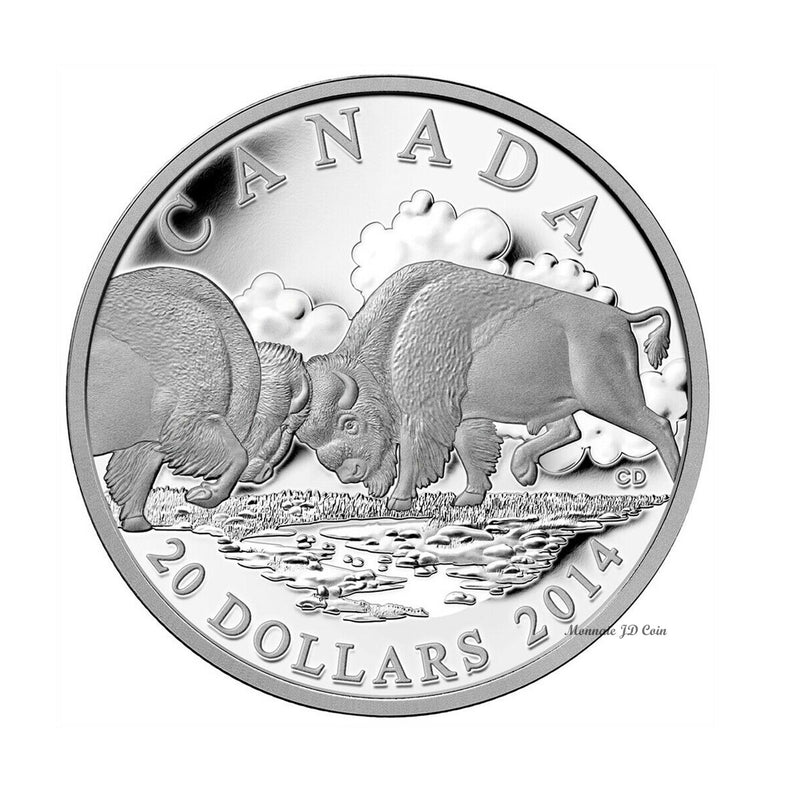 2014 Canada $20 The Bison: The Fight (