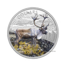 2014 Canada $20 Dollars Coloured Coin The Caribou - Fine Silver(No Tax)