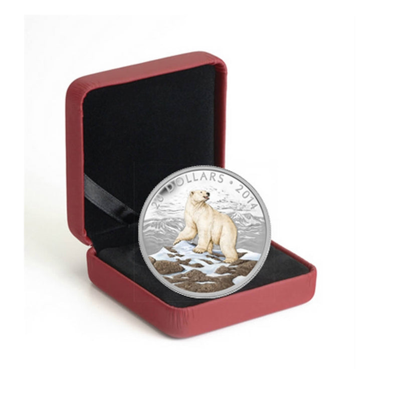 2014 Canada $20 Iconic Polar Bear Fine Silver Coin (No Tax)