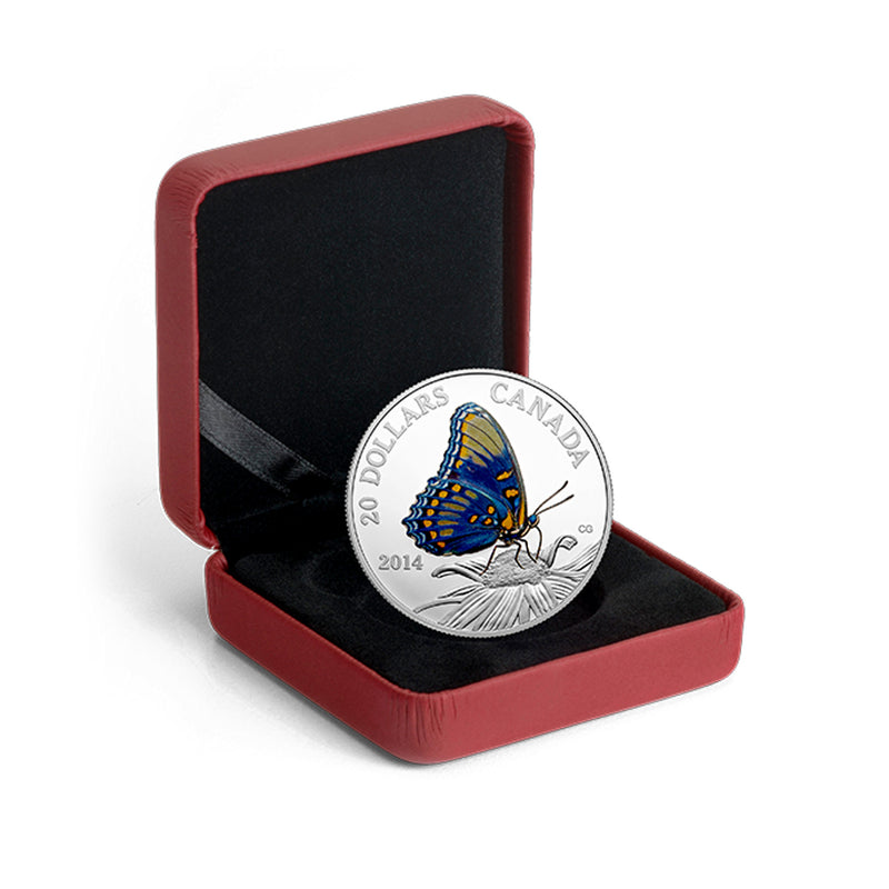 2014 $20 Butterflies of Canada - Red-Spotted Purple Fine Silver (No Tax)