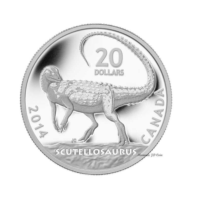 2014 $20 Dinosaurs of Canada: Scutellosaurus Fine Silver (No Tax)