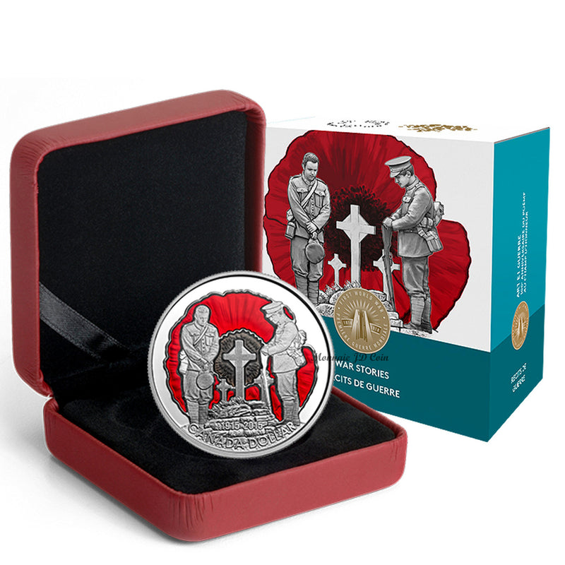 2015 Canada $1 100TH Ann. Inflanders Fields Limited Edition Fine Silver Coin