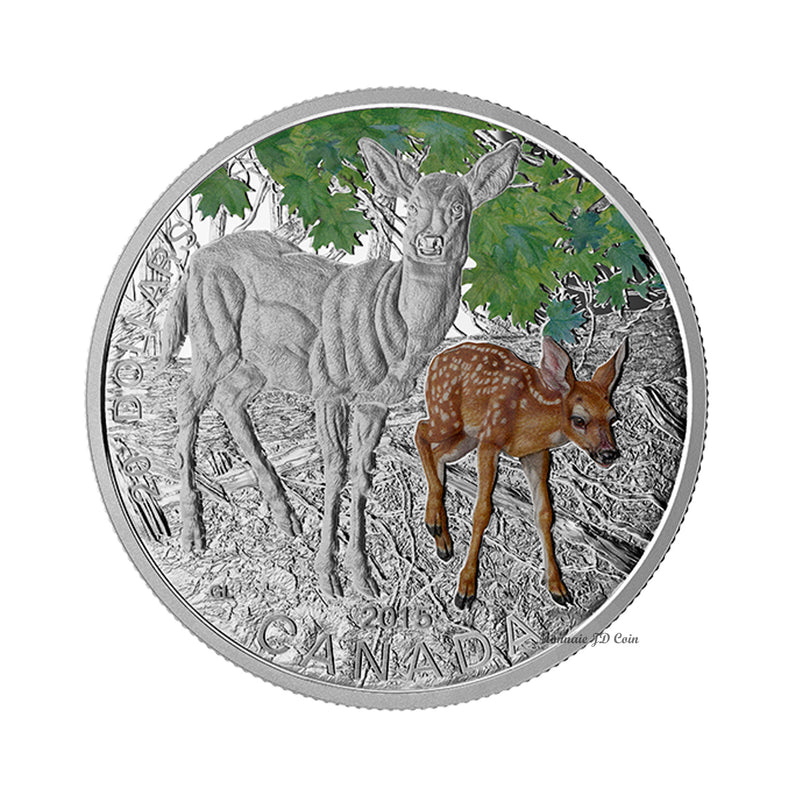 2015 Canada $20 Baby Animals - White-Tailed Deer Fine Silver (No Tax)