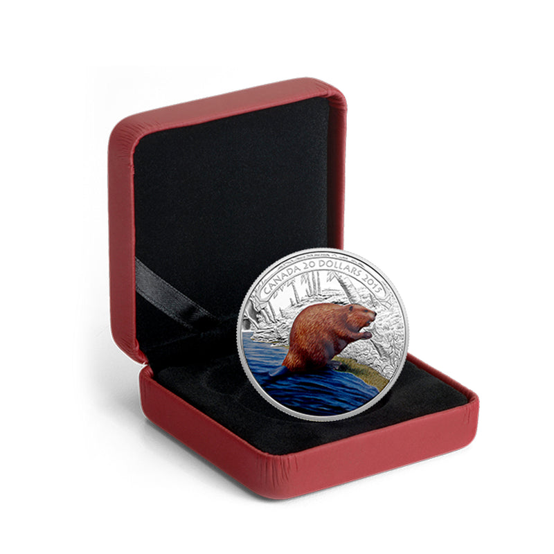 2015 Canada $20 Beaver at Work Fine Silver Coin (No Tax)