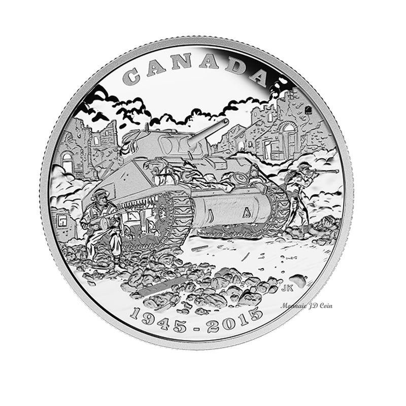 2015 Canada $20 End of the Italian Campaign with Diorama Box Fine Silver (No Tax)