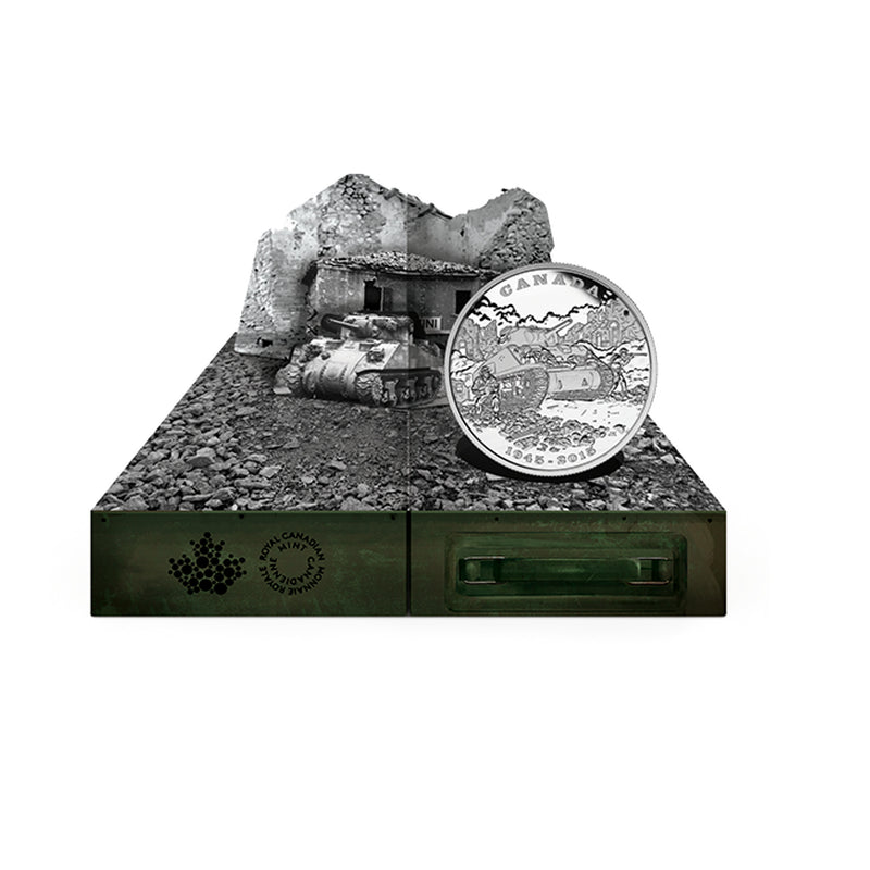 2015 Canada $20 End of the Italian Campaign with Diorama Box Fine Silver (No Tax)