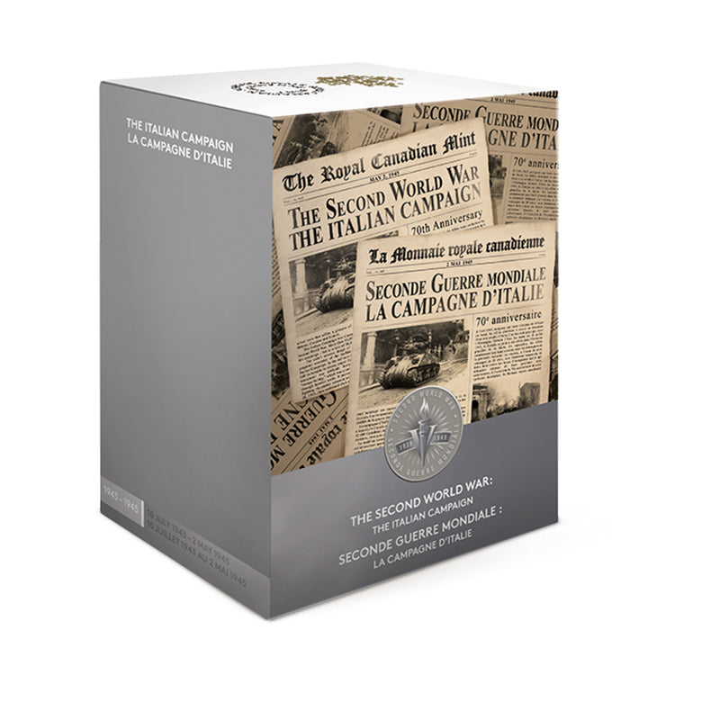 2015 Canada $20 End of the Italian Campaign with Diorama Box Fine Silver (No Tax)