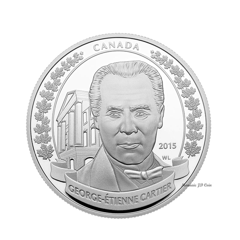 2015 Canada $20 George-Etienne Cartier Fine Silver(No Tax)