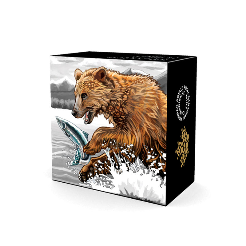 2015 Canada $20 Grizzly Bear - The Catch Fine Silver (No Tax)