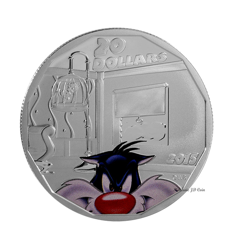 2015 Canada $20 Looney Tunes Sylvester Fine Silver (No Tax)