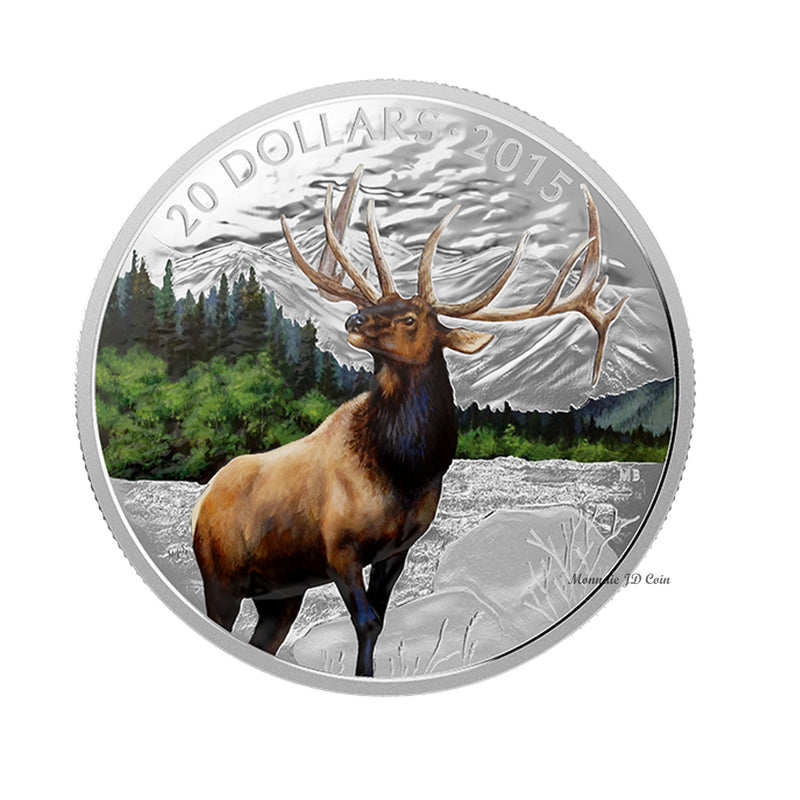 2015 Canada $20 Majestic Elk Fine Silver Coin (No Tax)