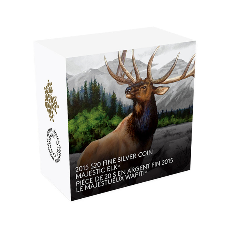 2015 Canada $20 Majestic Elk Fine Silver Coin (No Tax)