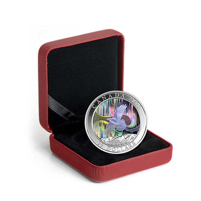 2015 Canada $20 A Story Of The Northern Lights The Raven Fine Silver Coin(No Tax)