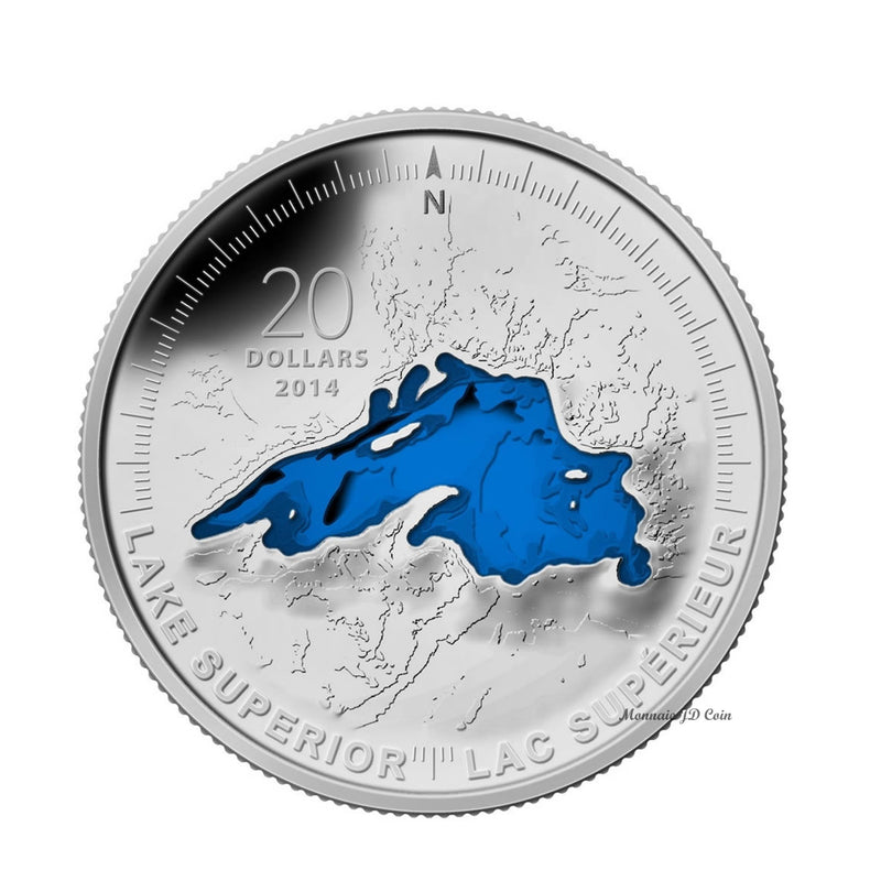 2014 Canada $20 The Great Lakes: Lake Superior (