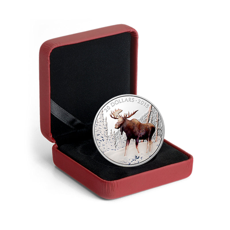 2015 Canada $20 The Majestic Moose Fine Silver (No Tax)