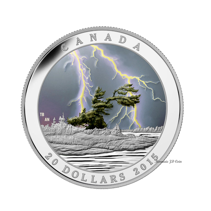 2015 Canada $20 Weather Phenomenon - Summer Storm Fine Silver (No Tax)