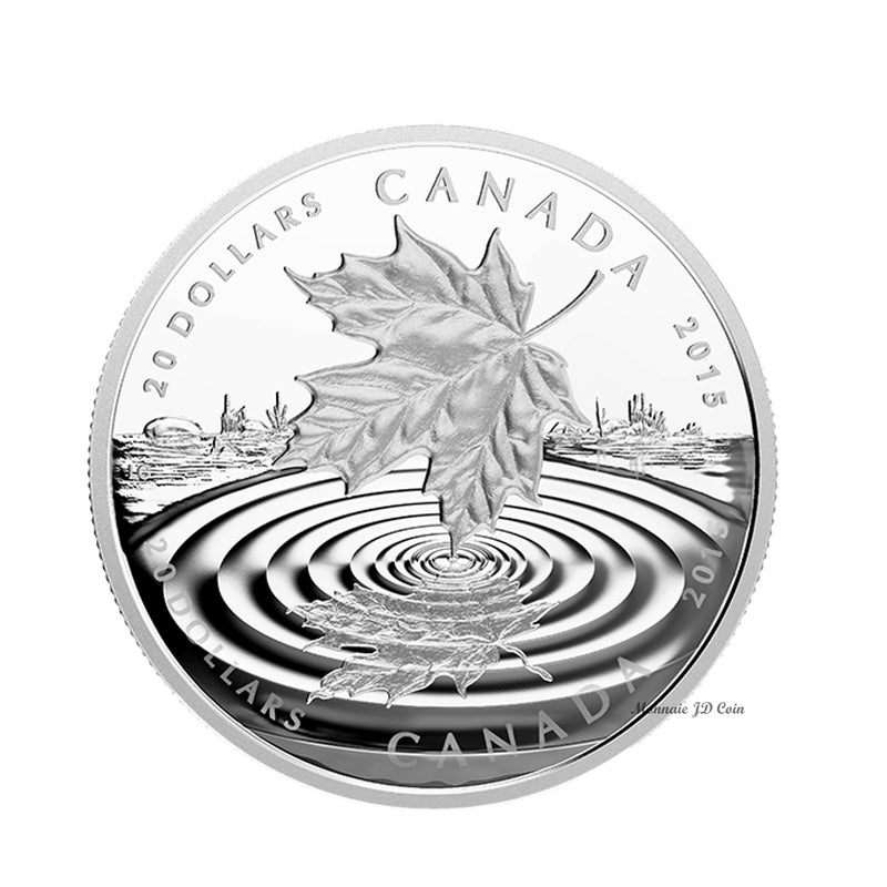 2015 Canada $20 Maple Leaf Reflection Fine Silver (No Tax)