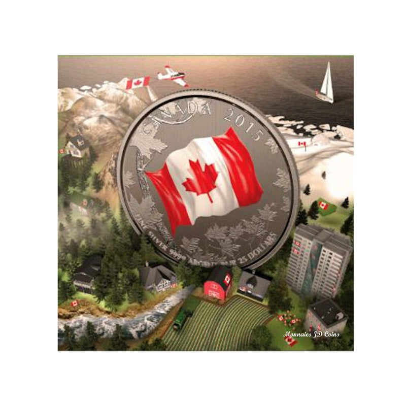 2015 Canada $25 For $25 Canadian Flag (