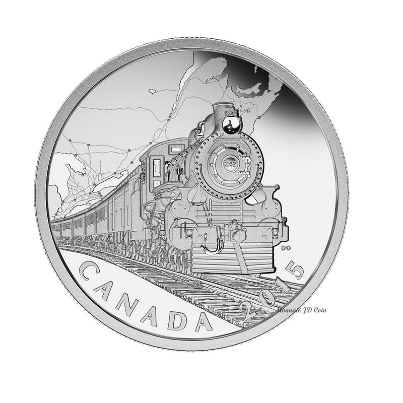 2015 $20 The Canadian Home Front - Transcontinental Railroad Fine Silver (No Tax)