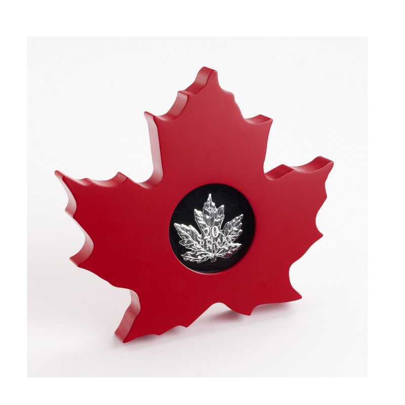 2015 Canada $20 The Canadian Maple Leaf Shaped Fine Silver coin