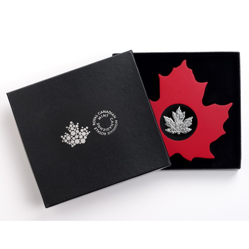 2015 Canada $20 The Canadian Maple Leaf Shaped Fine Silver coin