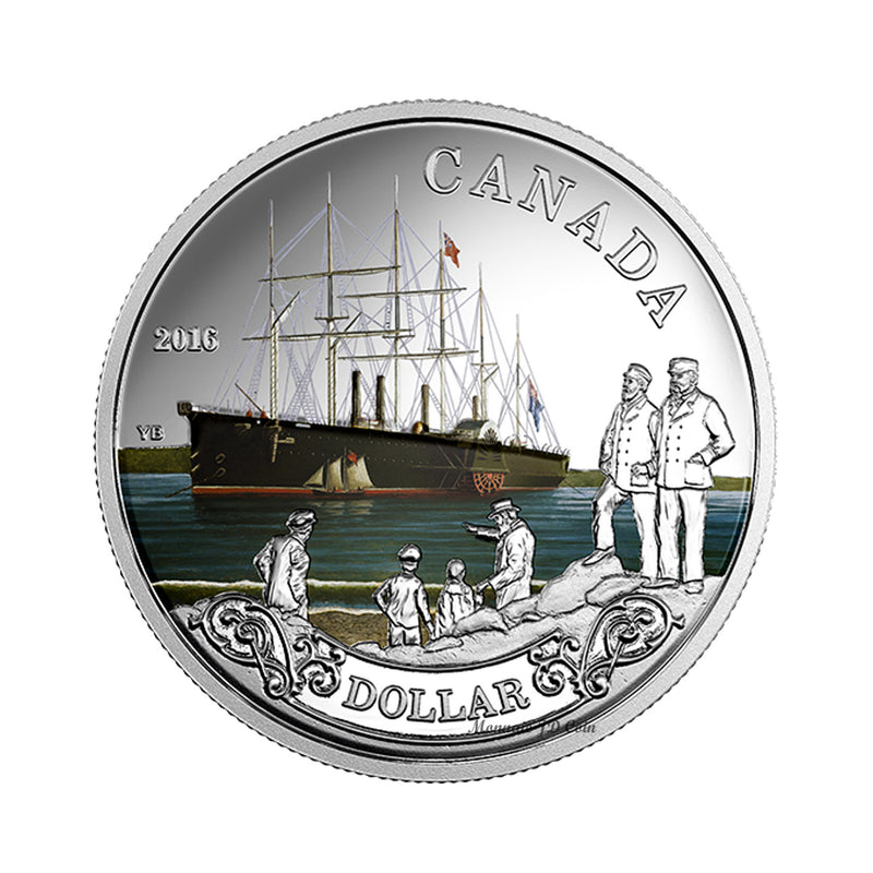 2016 Canada Dollar 150th anniversary Of The Translatlantic Cable Coloured Proof Silver