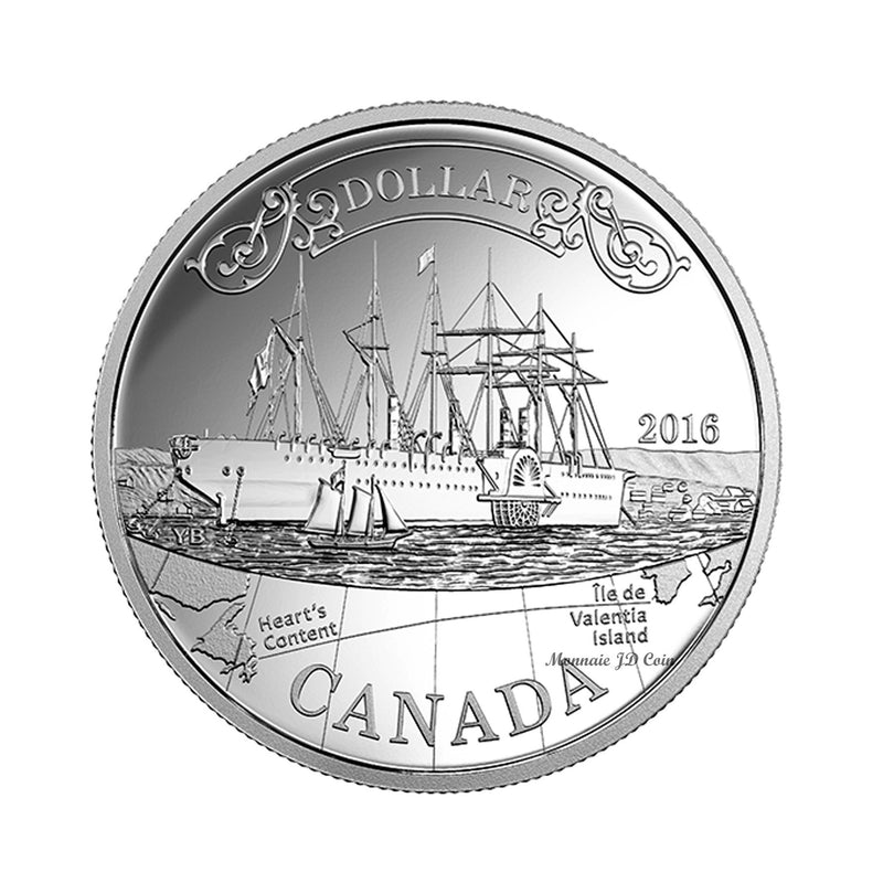 2016 Canada Dollar 150th anniversary Of The Translatlantic Cable Proof Silver