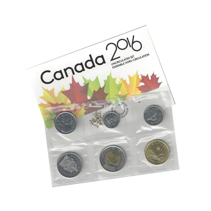 2016 Canada Uncirculated Proof Like Coin Set