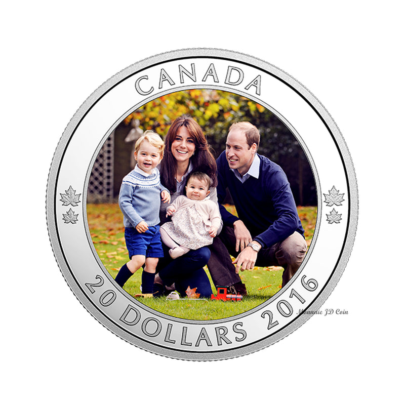 2016 Canada $20 A Royal Tour Fine Silver Coin (No Tax)