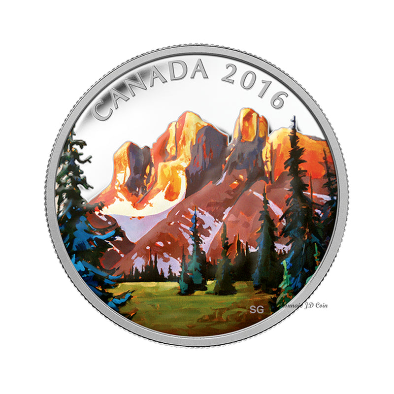 2016 $20 Canadian Landscapes - The Rockies Fine Silver (No Tax)