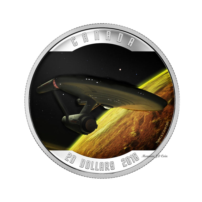 2016 Canada $20 Star Trek Enterprise Fine Silver (No Tax)