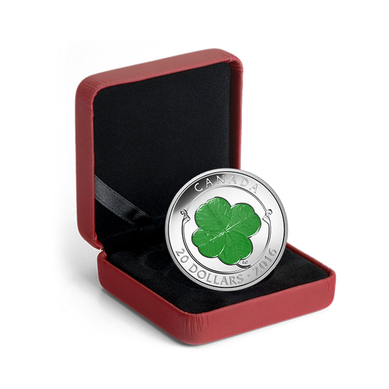 2016 Canada $20 Four-Leaf Clover Fine Silver Coin (No Tax)