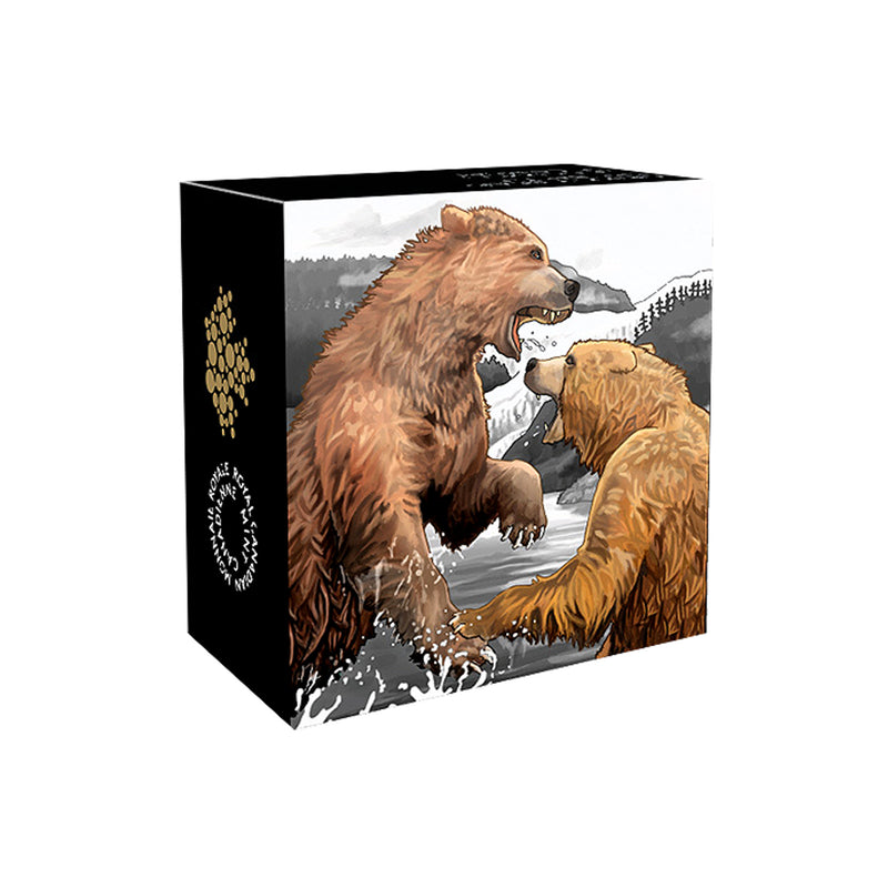 2016 Canada $20 Grizzly Bear - The Battle Fine Silver (No Tax)