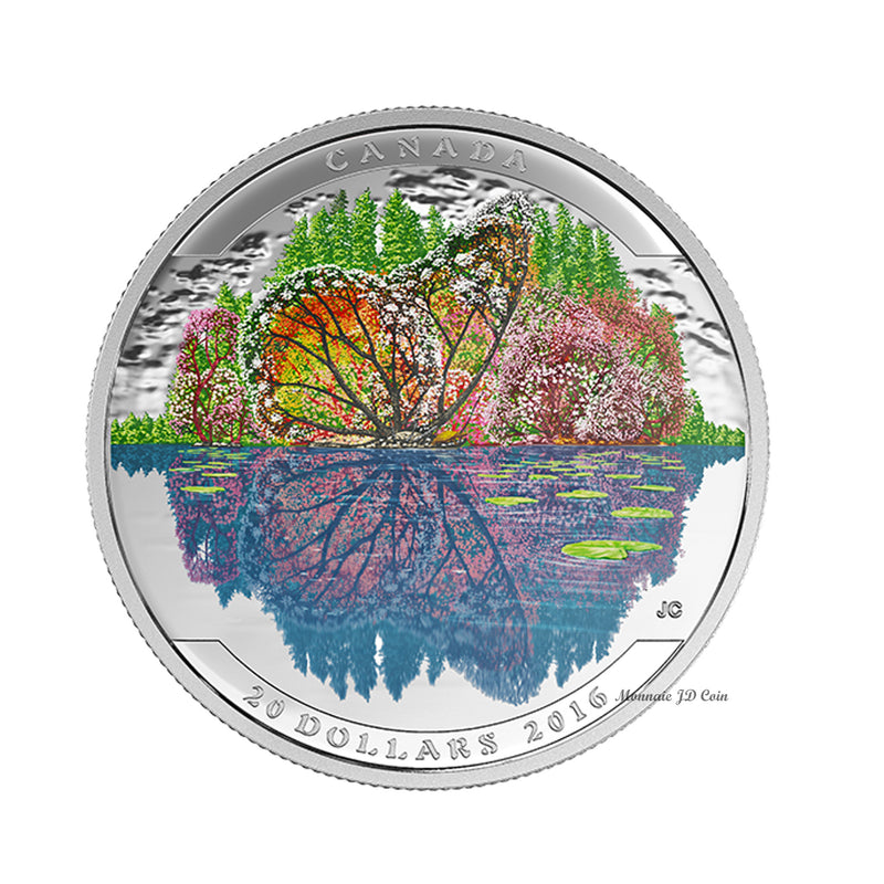 2016 Canada $20 Landscape Illusion The Butterfly Fine Silver Coin