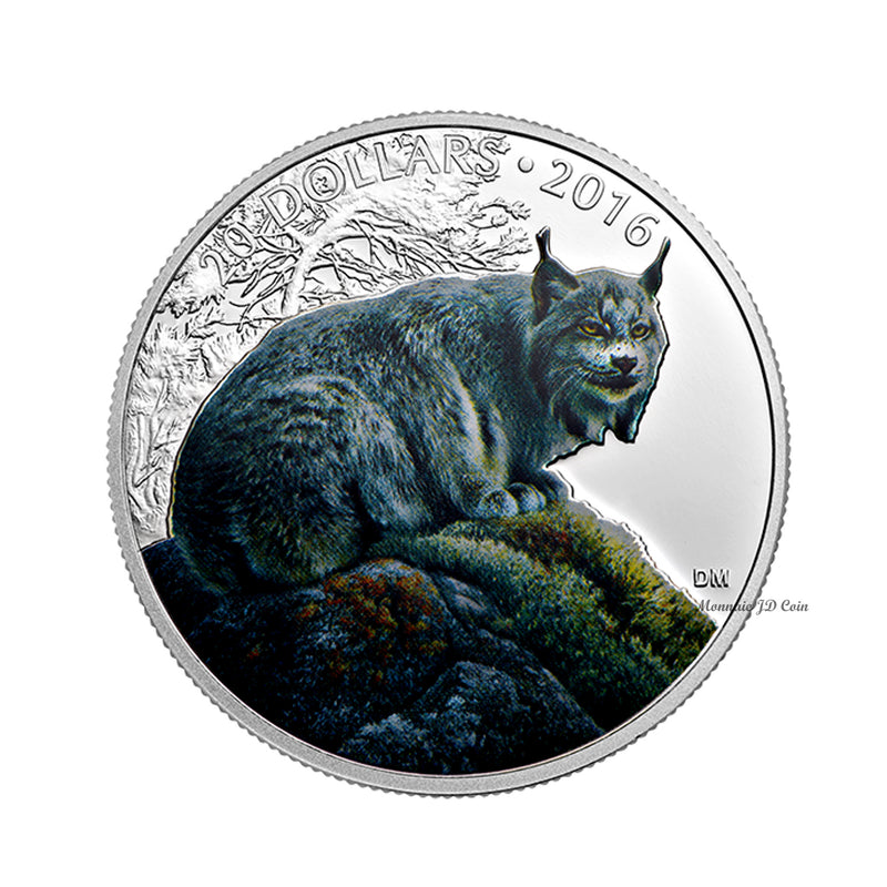 2016 Canada $20 Majestic Animals - Commanding Canadian Lynx Fine Silver (No Tax)