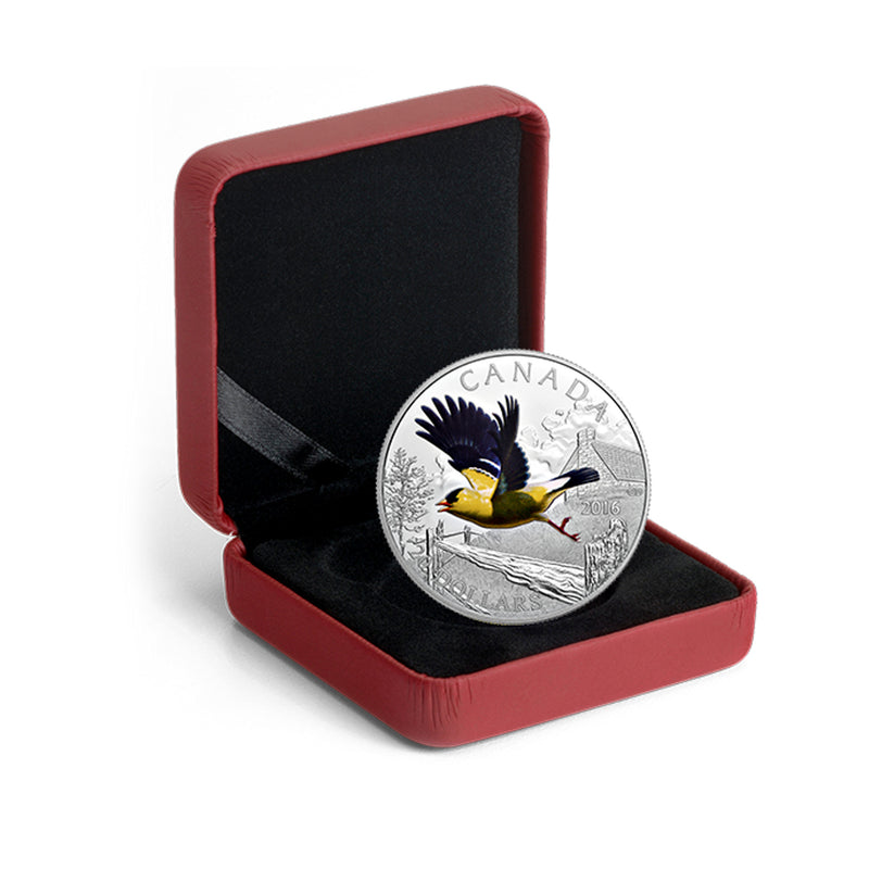 2016 Canada $20 Migratory Birds American Goldfinch Silver Coin