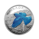 2016 Canada $20 Migratory Birds Convention: Mountain Bluebird Fine Silver (No Tax)