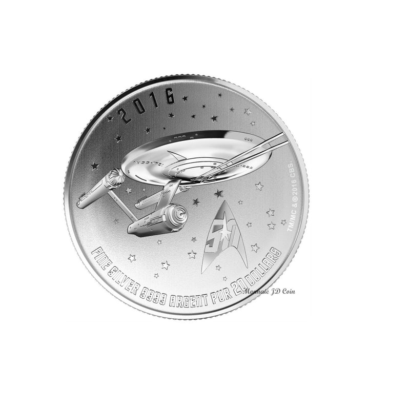 2016 Canada $20 Star Trek Enterprise ($20 for $20