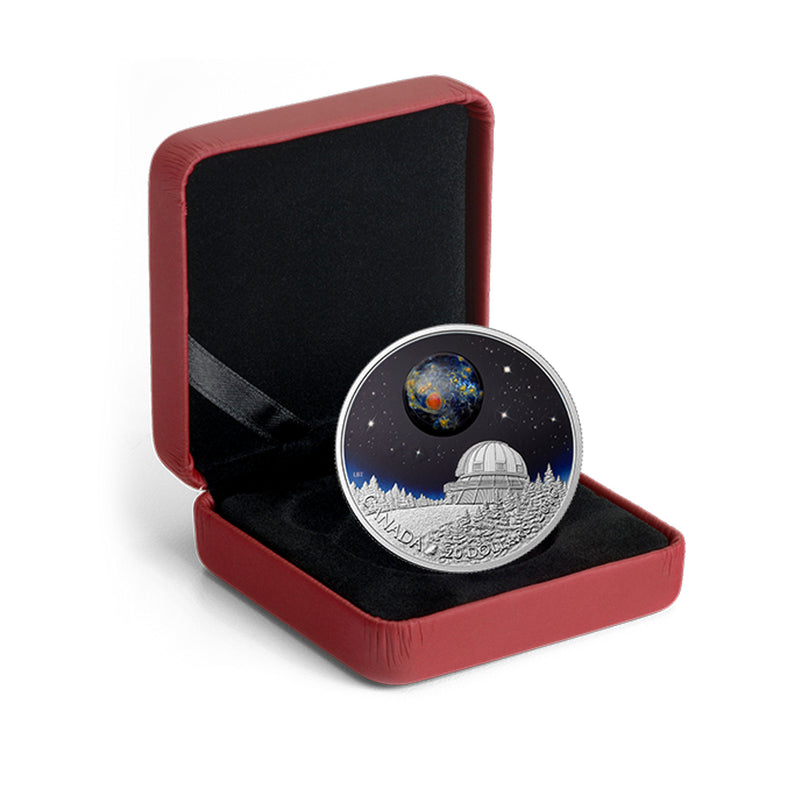 2016 Canada $20 The Universe Borosilicate Glass Glow In Dark Fine Silver Coin (No Tax)