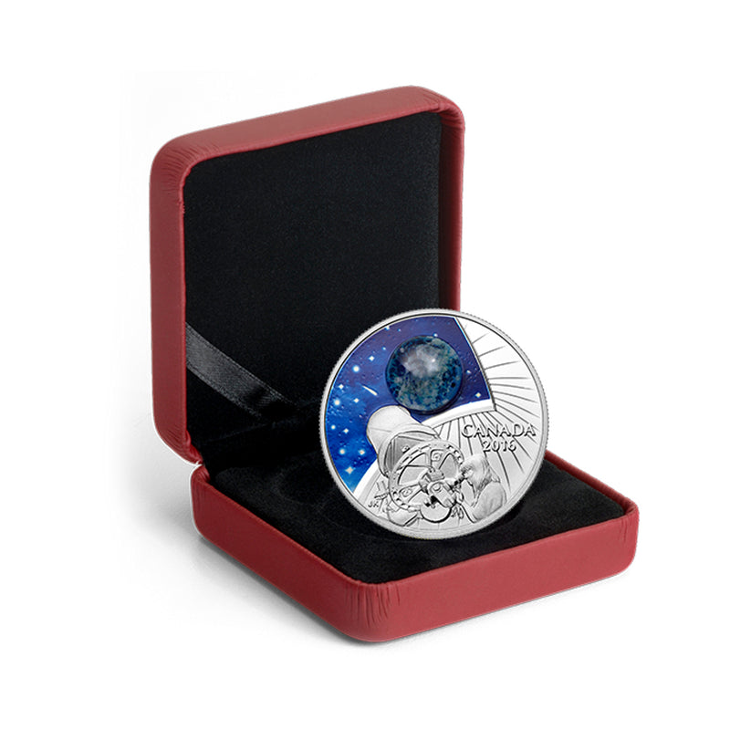 2016 Canada $20 The Universe Glass With Opal Glow In Dark Silver Coin