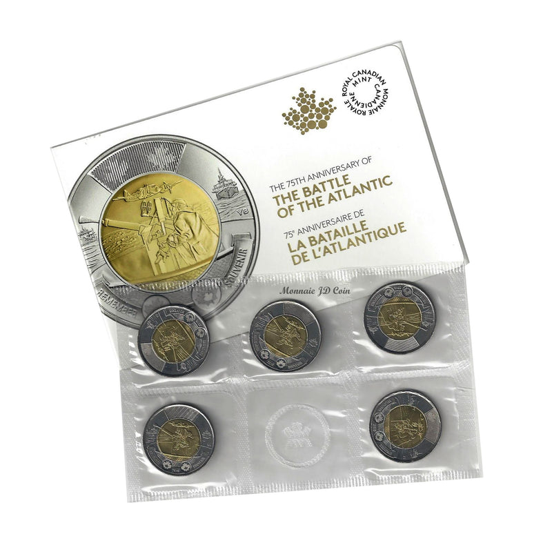 2016 Canada $2 75th Ann. Battle of the Atlantic 5-coin Circulation Pack