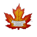 2016 Canada $20 Colorful Maple Leaf Shaped Fine Silver Coin