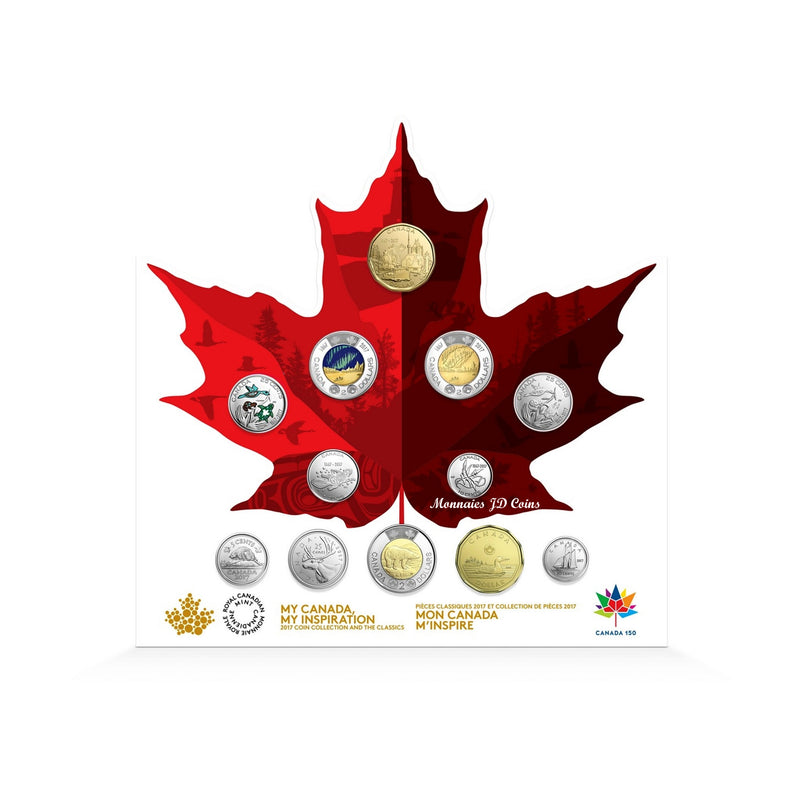 2017 Canada 150 Circulation 12-Coin Keepsake Collection