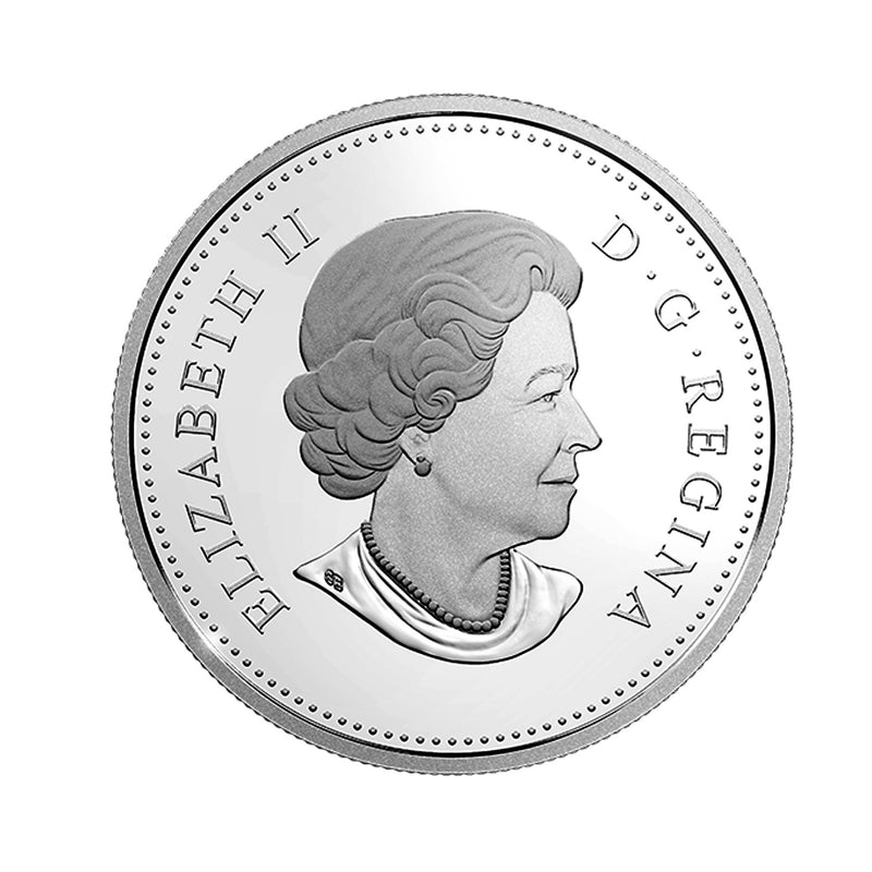 2017 Canada Dollar Our Home And Native Land Coloured Proof Silver In Square Capsule