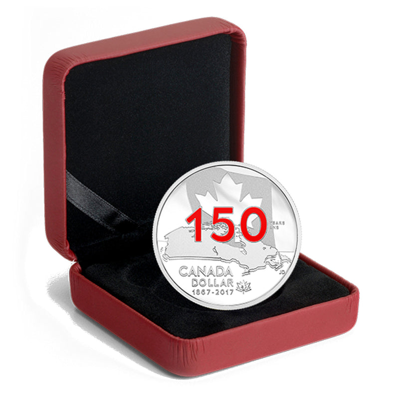 2017 Canada Dollar Special Edition Our Home And Native Land Red Enameled Proof Silver