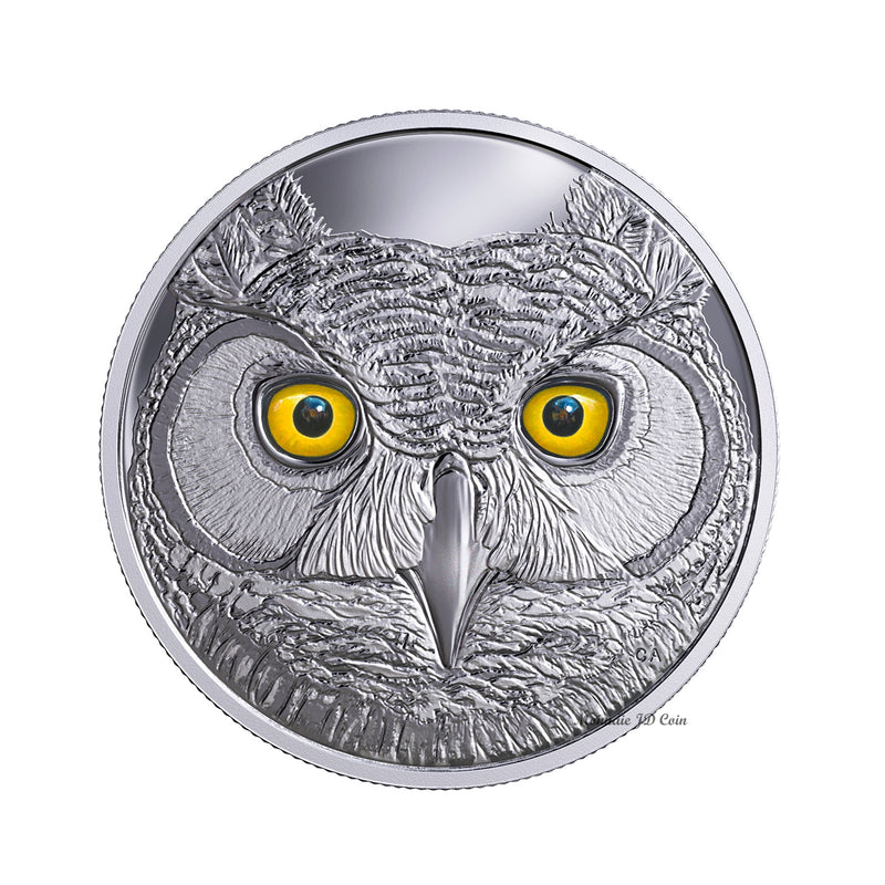 2017 Canada $15 In The Eyes of the Great Horned Owl Fine Silver Coin (No Tax)