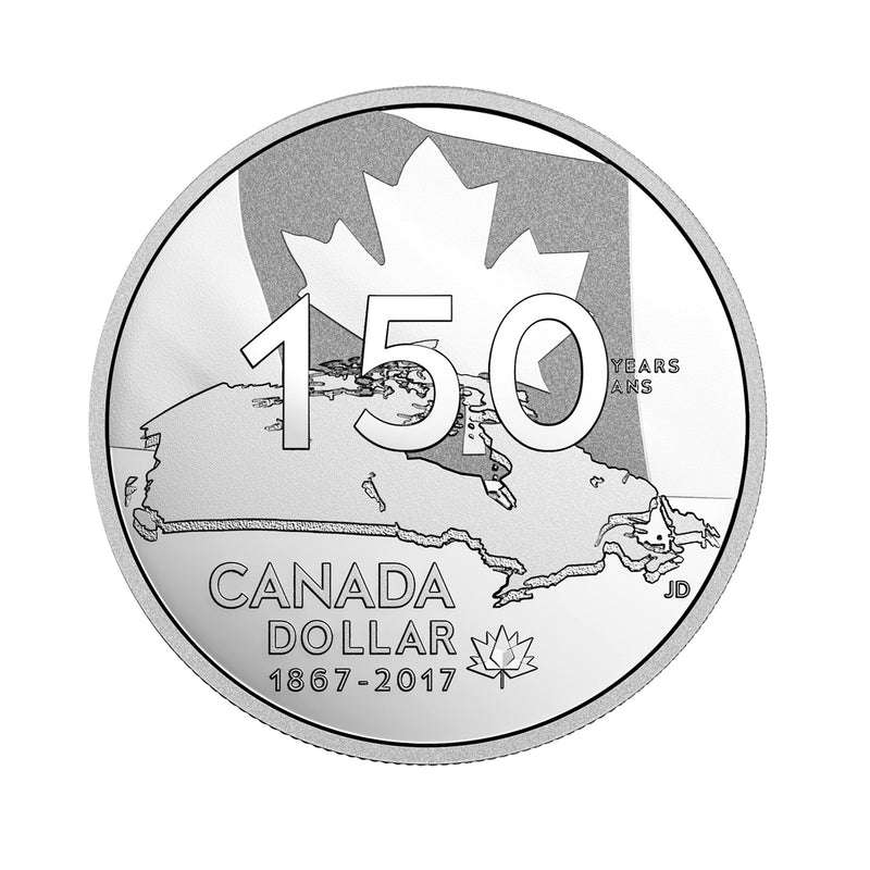 2017 Canada Dollar Our Home And Native Land  Proof Silver