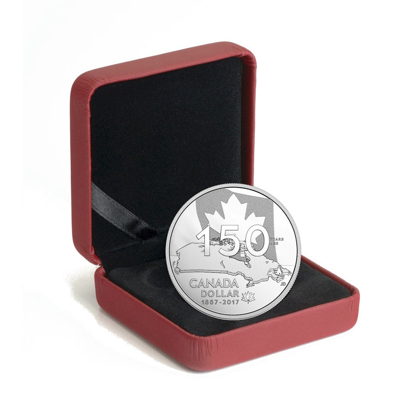 2017 Canada Dollar Our Home And Native Land  Proof Silver