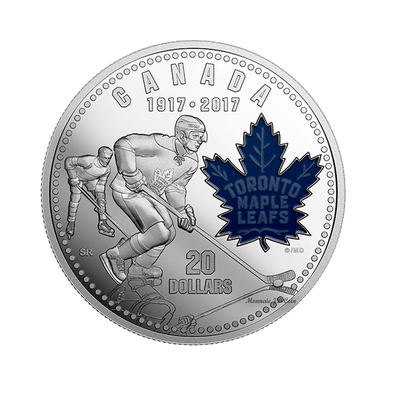 2017 Canada $20 100th Anniversary of the Toronto Maple Leafs Fine Silver (No Tax)