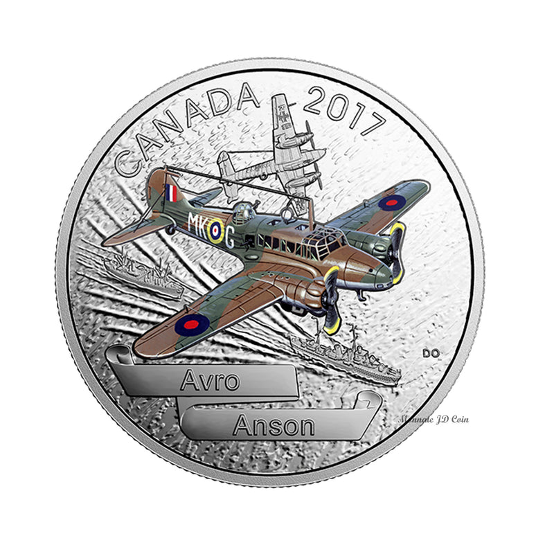 2017 Canada $20 Aircraft of WWII - Avro Anson Fine Silver (No Tax)